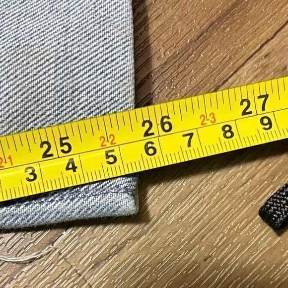 AG Adriano Goldschmied Stevie Cut Slim Straight Cuffed Denim Jeans Size 26 Blue‎ - Picture 8 of 8